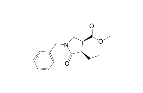 (3S,4R)-1-benzyl-4-ethyl-5-keto-pyrrolidine-3-carboxylic acid methyl ester