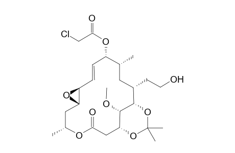 9R-O-Chloroacetyl-6"-dihydro-12S,13R-epoxy-3,5-isopropylideneleuconolide A1