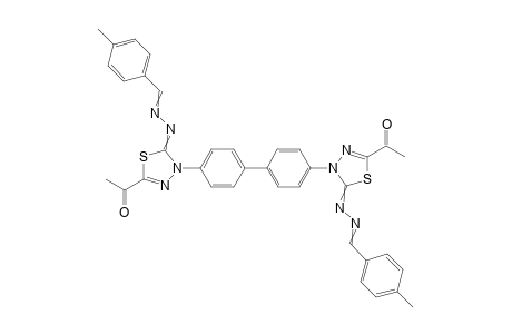 1,10-(5,5'-([1,1'-Biphenyl]-4,40-diyl)bis(5-((4-methylbenzylidene) hydrazono)-4,5-dihydro-1,3,4-thiadiazole-4,2-diyl))bis(ethan-1- one)