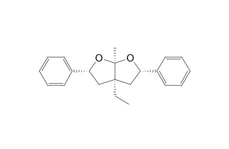 (2R,5S)-3a-ethyl-6a-methyl-2,5-diphenylhexahydrofuro[2,3-b]furan