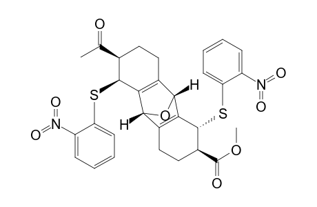 9,10-Epoxyanthracene-2-carboxylic acid, 6-acetyl-1,2,3,4,5,6,7,8,9,10-decahydro-1,5-bis[(2-nitrophenyl)thio]-, methyl ester, (1.alpha.,2.beta.,5.beta.,6.beta.,9.beta.,10.beta.)-(.+-.)-