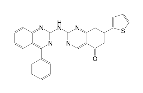 2-[(4-phenyl-2-quinazolinyl)amino]-7-(2-thienyl)-7,8-dihydro-5(6H)-quinazolinone