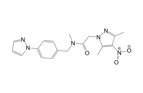 2-(3,5-dimethyl-4-nitro-1H-pyrazol-1-yl)-N-methyl-N-[4-(1H-pyrazol-1-yl)benzyl]acetamide