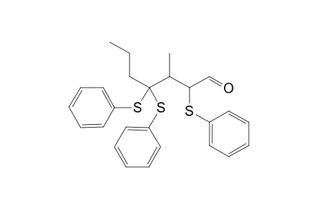 (2RS,3RS)-and (2SR,3RS)-3-Methyl-2,4,4-tris(phenylthio)hexptanal