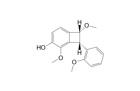 4-Hydroxy-1,3-dimethoxy-2-(2'-methoxyphenyl)dihydrobenzocyclobutene
