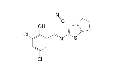 2-[(3,5-dichlorosalicylidene)amino]-5,6-dihydro-4H-cyclopenta[b]thiophene-3-carbonitrile