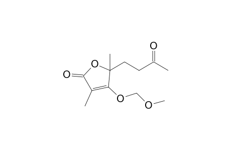 4-(methoxymethoxy)-3,5-dimethyl-5-(3-oxidanylidenebutyl)furan-2-one
