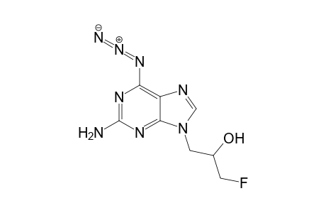 2-Amino-6-azido-9-(3'-fluoro-2'-hydroxypropyl)purine