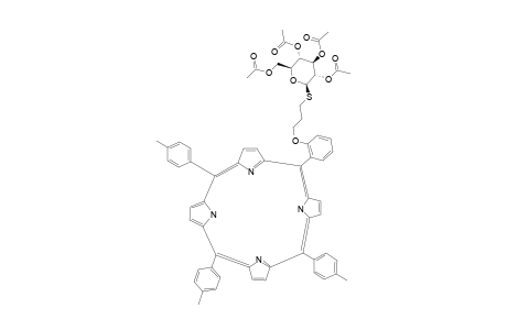 5-[2-(1S-(2,3,4,6-TETRA-O-ACETYL-1-THIO-BETA-D-GLUCOPYRANOSYL)-3-THIO-PROPANOXY)-PHENYL]-10,15,20-TRITOLYLPORPHYRIN