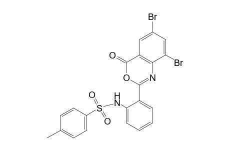 2'-(6,8-DIBROMO-4-OXO-4H-3,1-BENZOXAZIN-2-YL)-p-TOLUENESULFONANILIDE