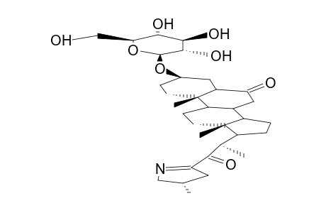 (20R,25R)-23,26-EPIMINO-3B-HYDROXY-5A-CHOLEST-23(N)-ENE-6,23-DIONE-3-O-B-D-GLUCOPYRANOSIDE