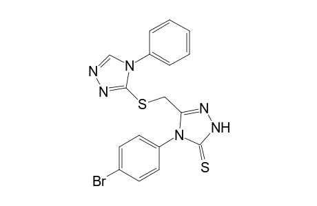 5-{[(4-Phenyl-4H-1,2,4-triazol-3-yl)sulfanyl]methyl}-4-(4-bromophenyl)-4H-1,2,4-triazole-3(2H)-thione