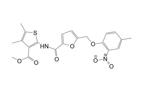 methyl 4,5-dimethyl-2-({5-[(4-methyl-2-nitrophenoxy)methyl]-2-furoyl}amino)-3-thiophenecarboxylate