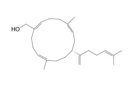 1,5,11-Cyclotetradecatriene-1-methanol, 5,11-dimethyl-8-(5-methyl-1-methylene-4-hexenyl)-, [R-(Z,Z,E)]-
