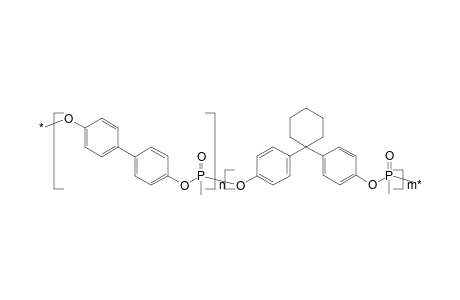 Copoly(methylphosphonate) of 4,4'-dihydroxybiphenyl and bisphenol z, 4:1