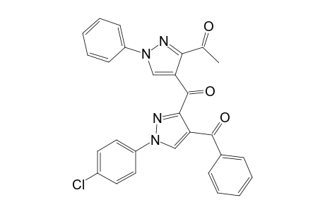 1-{4-[4-benzoyl-1-(4-chlorophenyl)-1H-pyrazole-3-carbonyl]-1-phenyl-1H-pyrazol-3-yl}-ethanone