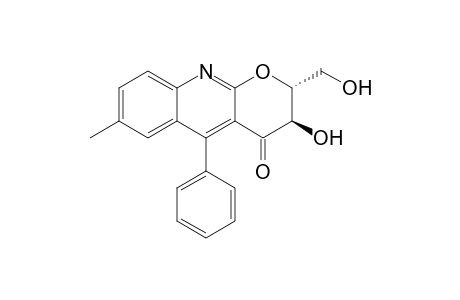 (2R,3R)-2,3-Dihydro-3-hydroxy-2-hydroxymethyl-7-methyl-5-phenylpyrano[2,3-b]quinolin-4-one