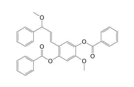 1,4-Benzenediol, 2-methoxy-5-(3-methoxy-3-phenyl-1-propenyl)-, dibenzoate
