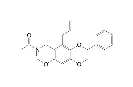 N-[1-(2-allyl-3-benzoxy-4,6-dimethoxy-phenyl)ethyl]acetamide