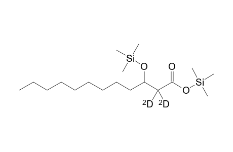2,2-D2-3-hydroxylauric acid 2TMS