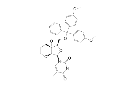 (1S,6R,7R,9R)-7-(4,4'-DIMETHOXYTRITYLOXYMETHYL)-6-HYDROXY-9-(THYMIN-1-YL)-2,8-DIOXABICYCLO-[4.3.0]-NONANE