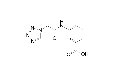 4-methyl-3-[(1H-tetraazol-1-ylacetyl)amino]benzoic acid