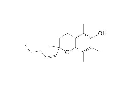 2,5,7,8-tetramethyl-2-(pent-1-enyl)chroman-6-ol