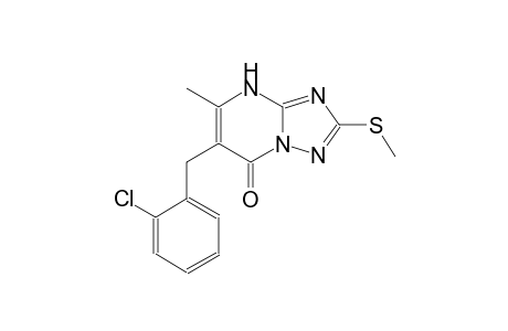 [1,2,4]triazolo[1,5-a]pyrimidin-7(4H)-one, 6-[(2-chlorophenyl)methyl]-5-methyl-2-(methylthio)-