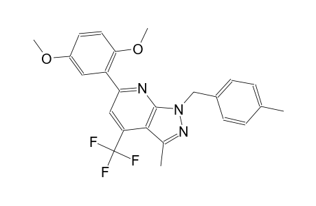 1H-pyrazolo[3,4-b]pyridine, 6-(2,5-dimethoxyphenyl)-3-methyl-1-[(4-methylphenyl)methyl]-4-(trifluoromethyl)-