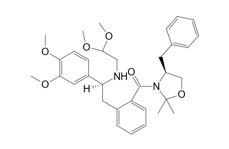 (S,S)-(-)-N-[2-(3,4-dimethoxyphenyl)-2-[N-(2,2-dimethoxyethyl)amino]benzoyl-4-benzyl-2,2-dimethyloxazolidine