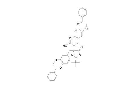 2-{4'-[4"-(Benzyloxy)-3''-methoxybenzyl]-2'-(t-butyl)-5'-oxo-1',3'-dioxolan-4'-yl]-3-[4'-(benzyloxy)-3'-methoxyphenyl]-propanoic acid