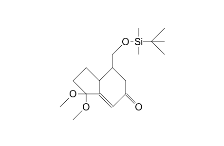 4-([T-Butyl-dimethyl-siloxy]-methyl)-1,1-dimethoxy-3aa, 4a-dihydro-5H-indan-6-one