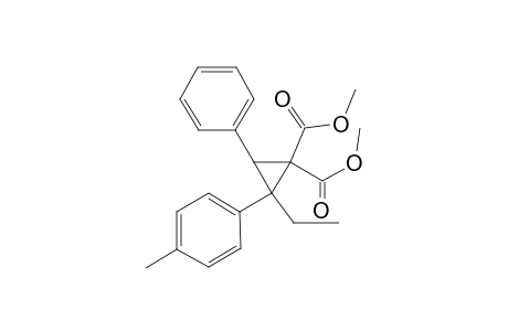 Dimethyl 2-ethyl-2-(4-methylphenyl)-3-phenyl-1,1-cyclopropanedicarboxylate
