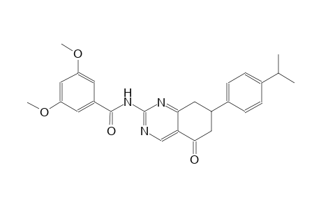 N-[7-(4-isopropylphenyl)-5-oxo-5,6,7,8-tetrahydro-2-quinazolinyl]-3,5-dimethoxybenzamide