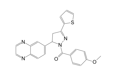 quinoxaline, 6-[4,5-dihydro-1-(4-methoxybenzoyl)-3-(2-thienyl)-1H-pyrazol-5-yl]-