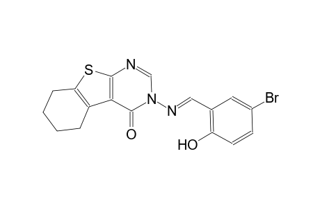 benzo[4,5]thieno[2,3-d]pyrimidin-4(3H)-one, 3-[[(E)-(5-bromo-2-hydroxyphenyl)methylidene]amino]-5,6,7,8-tetrahydro-