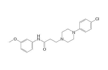 3-[4-(4-chlorophenyl)-1-piperazinyl]-N-(3-methoxyphenyl)propanamide