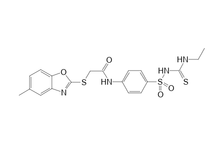 N-(4-(N-(Ethylcarbamothioyl)sulfamoyl)phenyl)-2-((5-methylbenzoxazol-2-yl)thio)acetamide