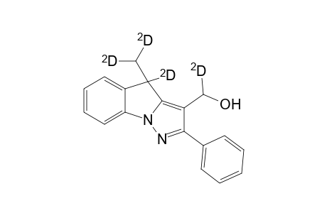 3-Hydroxy[2H1]methyl-4-[2H2]methyl-[4-2H1]-2-phenyl-4H-pyrazolo[1,5-a]indole