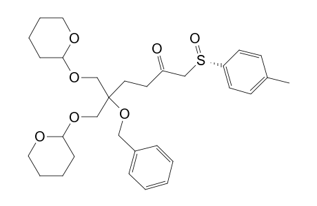 (Rs)-5-Benzyloxy-6-(tetrahydropyran-2-yloxy)-5-(terthydropyran-2-yloxymethyl)-1-(p-toluenesulfinyl)hexan-2-one