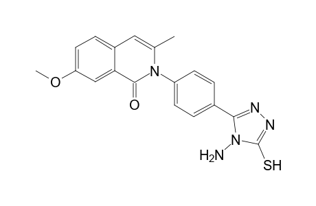 2-[4-(4-Amino-5-mercapto-1,2,4-triazo-3-yl)phenyl]-7-methoxy-3-methyl-1(2H)-isoquinolinone