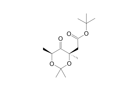 tert-Butyl 2-[(4R,6S)-2,2,4,6-tetramethyl-5-oxo-1,3-dioxan-4-yl]acetate