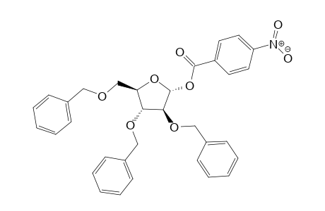 2,3,5-Tri-O-benzyl-1-O-(4-nitrobenzoyl)-D-arabinofuranose, predominantly a anomer