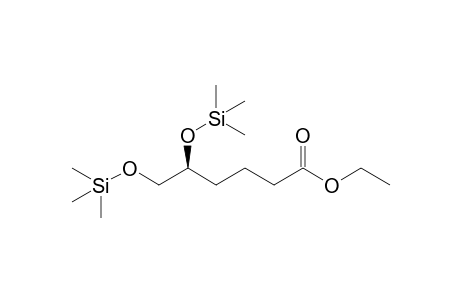 Ethyl (-)-(5S)-5,6-Bis(trimethylsilyloxy)hexanoate