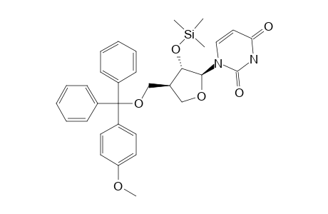 1-((1R,2R,3S)-TETRAHYDRO-2-TRIMETHYLSILYLOXY-3-(((4-METHOXYPHENYL)-DIPHENYLMETHOXY)-METHYL)-1-FURANYL)-2,4(1H,3H)-PYRIMIDINEDIONE