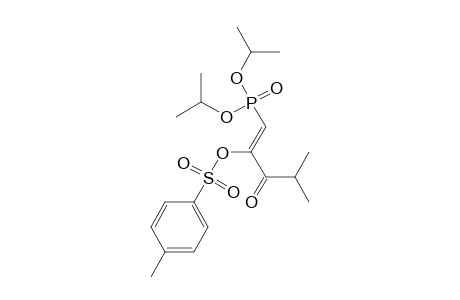 Phosphonic acid, [4-methyl-2-[[(4-methylphenyl)sulfonyl]oxy]-3-oxo-1-pentenyl]-, bis(1-methylethyl) ester, (Z)-