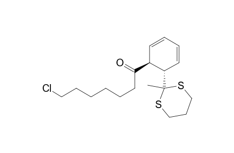 1-Heptanone, 7-chloro-1-[6-(2-methyl-1,3-dithian-2-yl)-2,4-cyclohexadien-1-yl]-, trans-