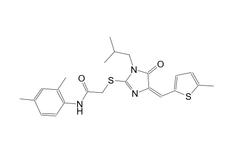 N-(2,4-dimethylphenyl)-2-({(4E)-1-isobutyl-4-[(5-methyl-2-thienyl)methylene]-5-oxo-4,5-dihydro-1H-imidazol-2-yl}sulfanyl)acetamide