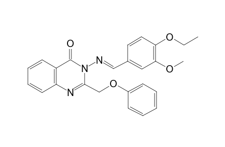 3-[(4-ethoxy-3-methoxy-benzylidene)-amino]-2-phenoxymethyl-3H-quinazolin-4-one