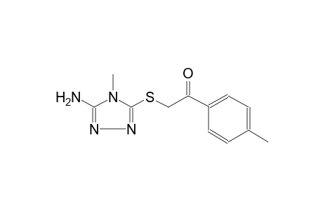 ethanone, 2-[(5-amino-4-methyl-4H-1,2,4-triazol-3-yl)thio]-1-(4-methylphenyl)-